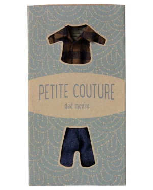 Maileg - Brown Shirt & Pants Dad Mouse SS25