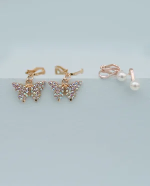 GP - Boutique Butterfly Clip On Earrings, 2 Sets