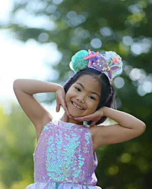 GP - Misty Mermaid Dress, Pink/Blue, Size 3-4
