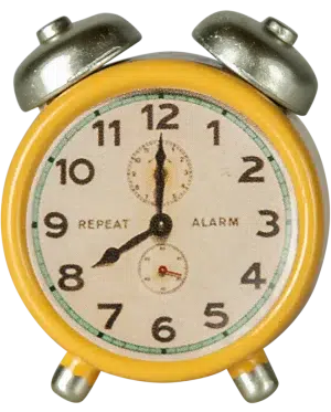 Maileg - Alarm Clock Mouse Yellow