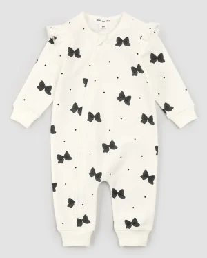 Miles - Bow Ruffle Romper