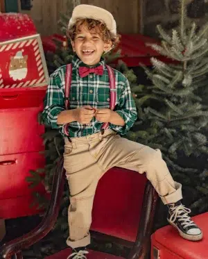 Souris Mini - Green Plaid Shirt