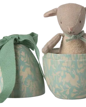 Maileg - Easter egg with micro lamb, Small - Dusty mint SS26