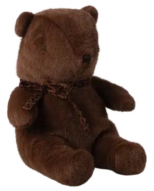 Maileg - 	Teddy bear plush, Medium - Dark chocolate SS26