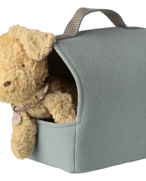 Maileg - Pet carrier - Dusty blue SS26