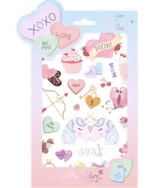 GP- Candy Heart Valentine Tattoos