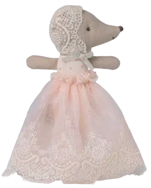 Maileg - Baby mouse in gown - Powder SS26