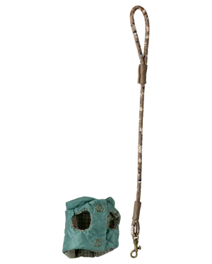 Maileg - Pet supply, Harness and leash - Dark mint SS26