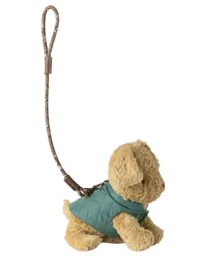 Maileg - Pet supply, Harness and leash - Dark mint SS26
