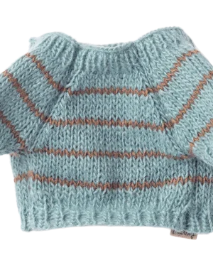 Maileg - Puppy supply, Small, Knitted sweater - Dusty blue