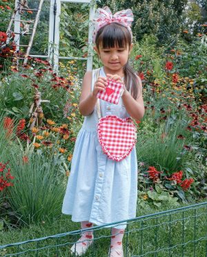 Rockahula - Gingham Ruffle Love Heart Bag