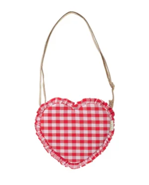 Rockahula - Gingham Ruffle Love Heart Bag