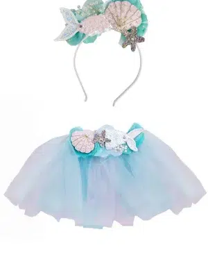 Great Pretenders- Mermalicious Tutu&Headband 4-6y