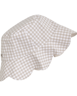 Huttelihut - Scallop Bucket Hat Pepper Gingham