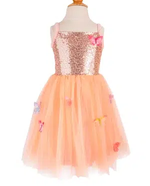 GP- Butterfly Bliss Dress Peach 5-6y