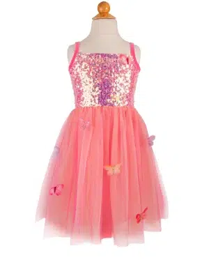 GP- Butterfly Bliss Dress Hot Pink 5-6y