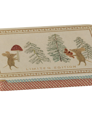 PRE ORDER Maileg- Box with Sliding Lid Xmas Mice FW26